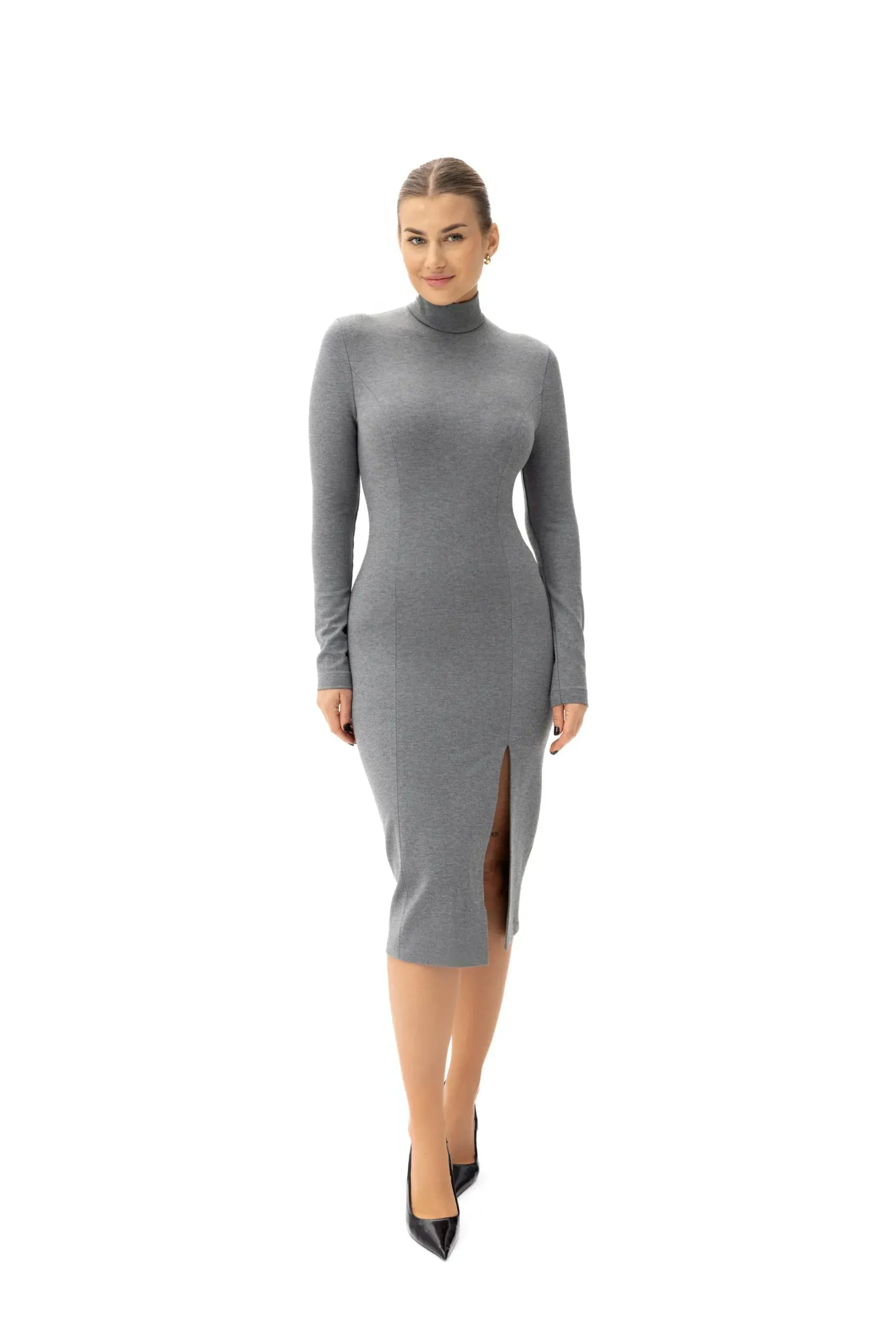 Laurell Elegant Knee-Length Dress Grey sold by Ivalo.com
