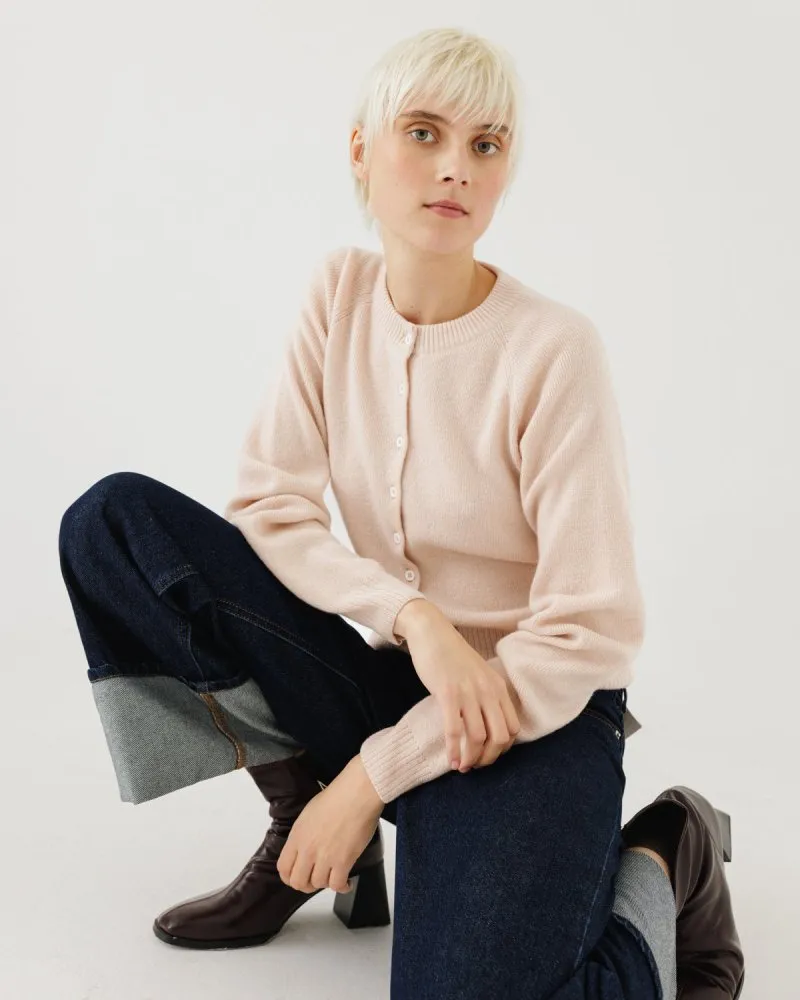Indraja Wool & Cashmere Cardigan Dusty Pink sold by Ivalo.com product image thumbnail 4