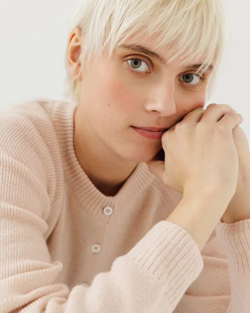 Indraja Wool & Cashmere Cardigan Dusty Pink sold by Ivalo.com product image thumbnail 3