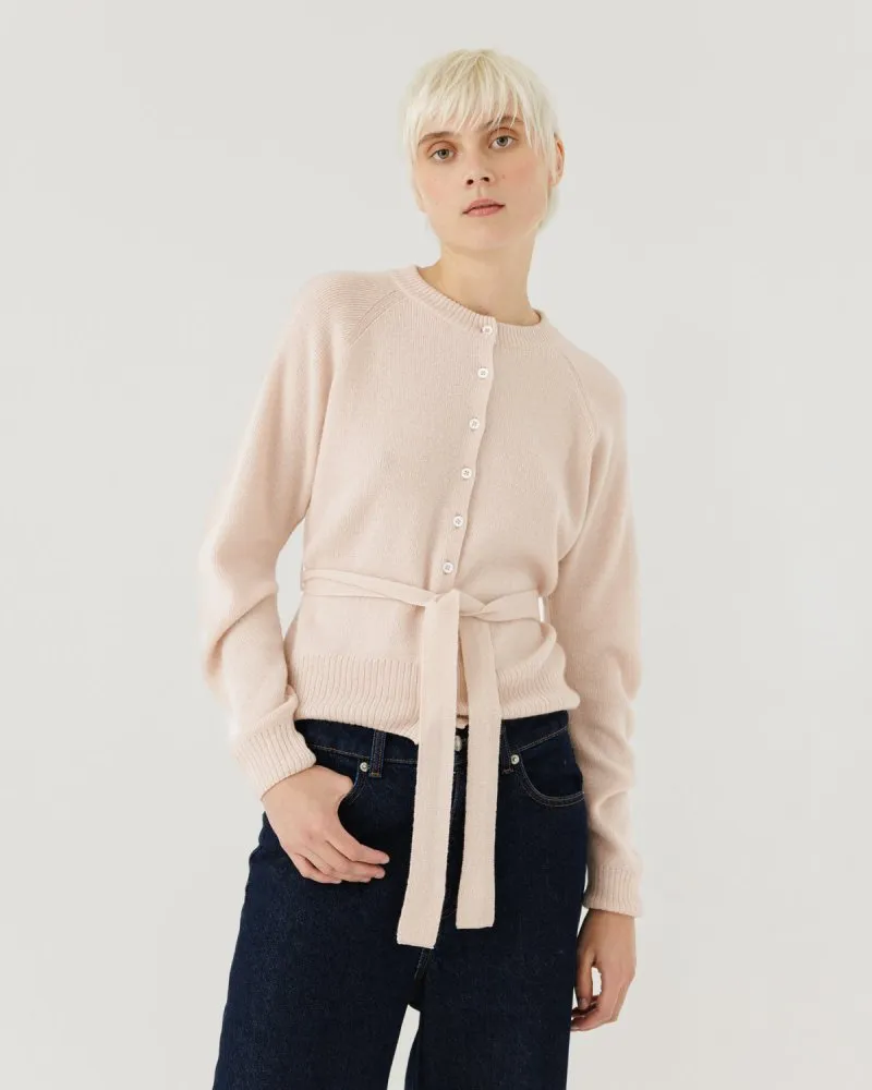 Indraja Wool & Cashmere Cardigan Dusty Pink sold by Ivalo.com
