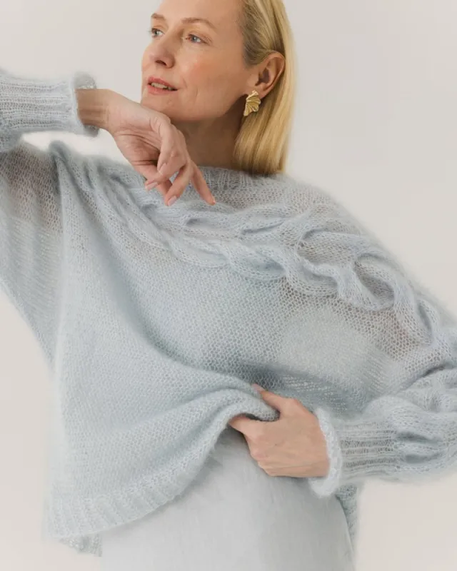 Jūra Silk & Mohair Sweater Dew made by The Knotty Ones