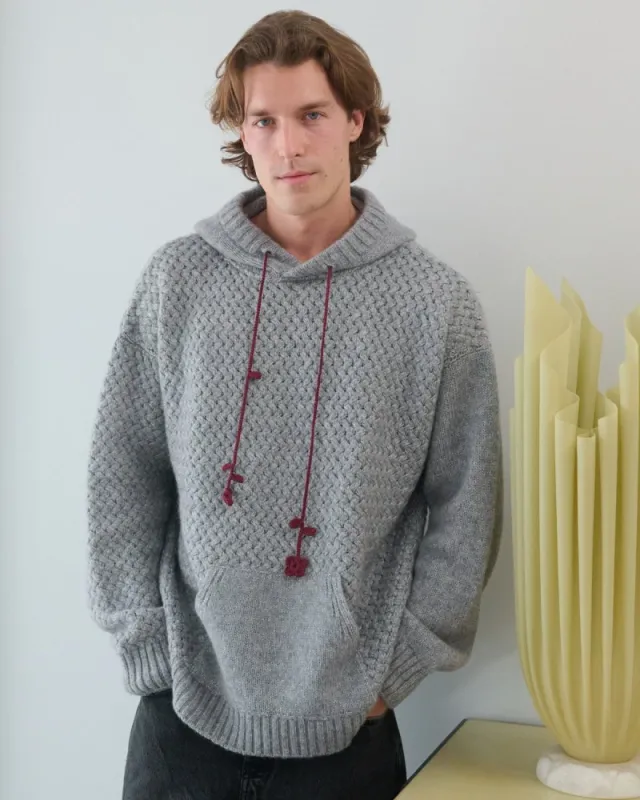Žilvinas Merino Wool Hoodie Fog Grey sold by Ivalo.com