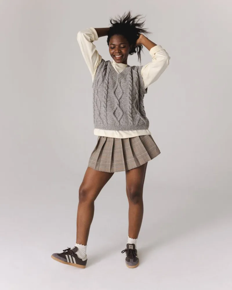 Laimė Alpaca Wool & Cotton Vest Cloud Grey sold by Ivalo.com product image thumbnail 2