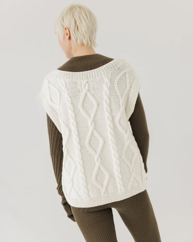 Laimė Merino Wool Vest Sea Salt sold by Ivalo.com product image thumbnail 2