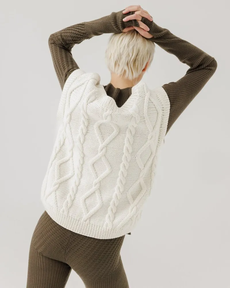 Laimė Merino Wool Vest Sea Salt sold by Ivalo.com product image thumbnail 4