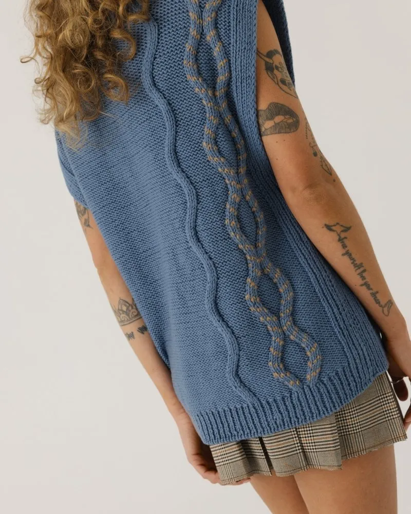 Blaivi Vasara Merino Wool Vest Baltic Blue sold by Ivalo.com product image thumbnail 2