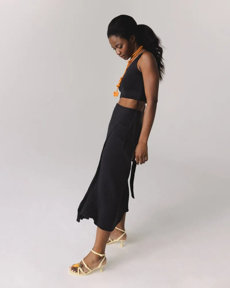 Šatrija Cotton Wrap Skirt Black sold by Ivalo.com product image thumbnail 2