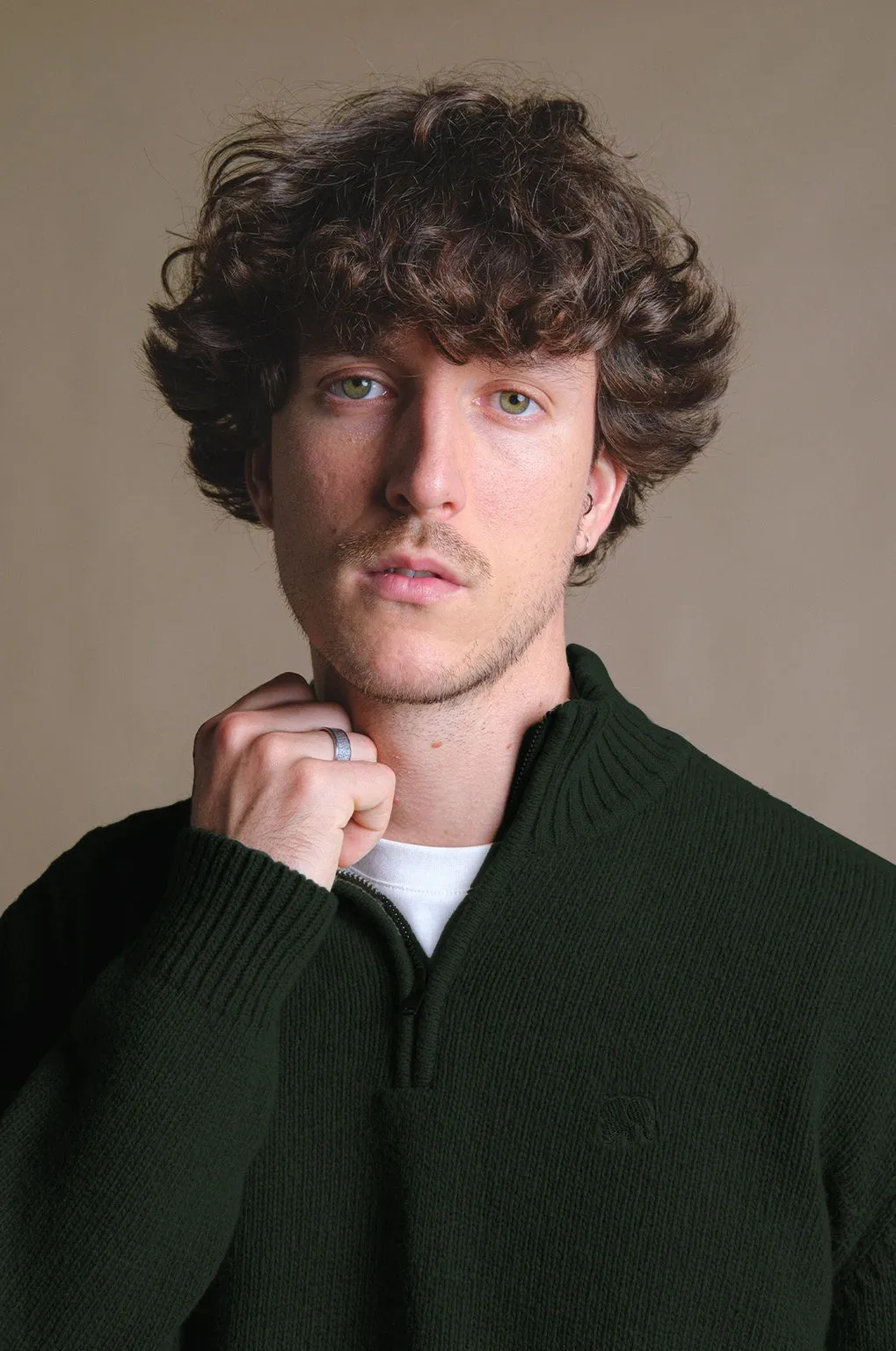 Bernia Quarter Zip Knit Forest Green sold by Ivalo.com product image thumbnail 3