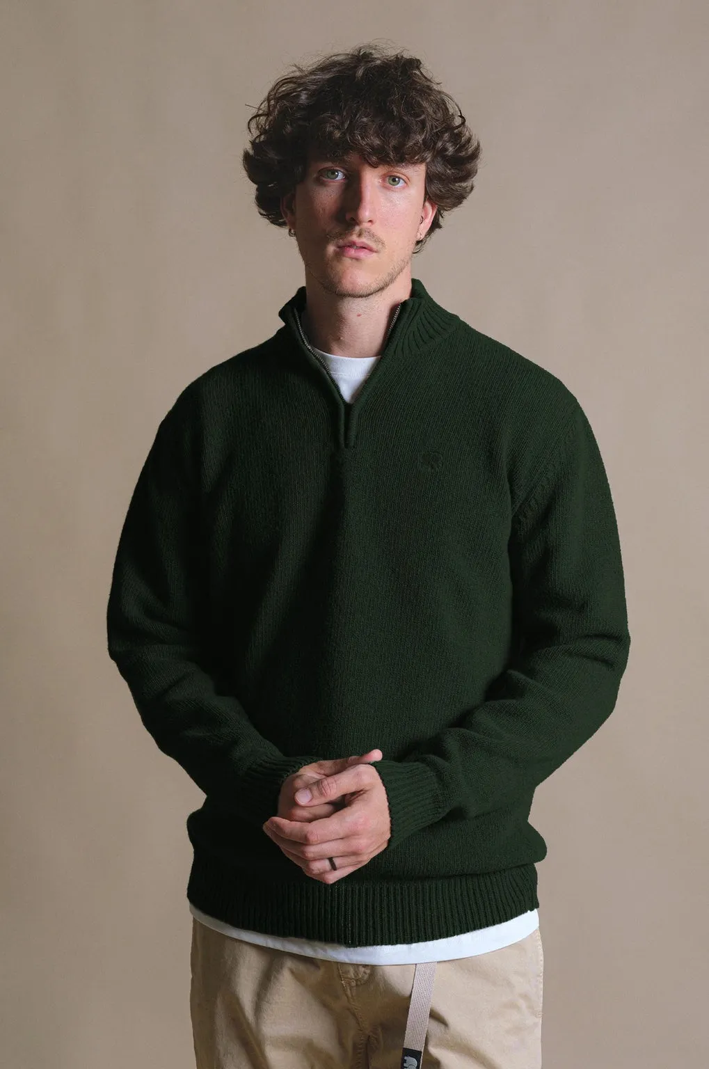 Bernia Quarter Zip Knit Forest Green sold by Ivalo.com product image thumbnail 2