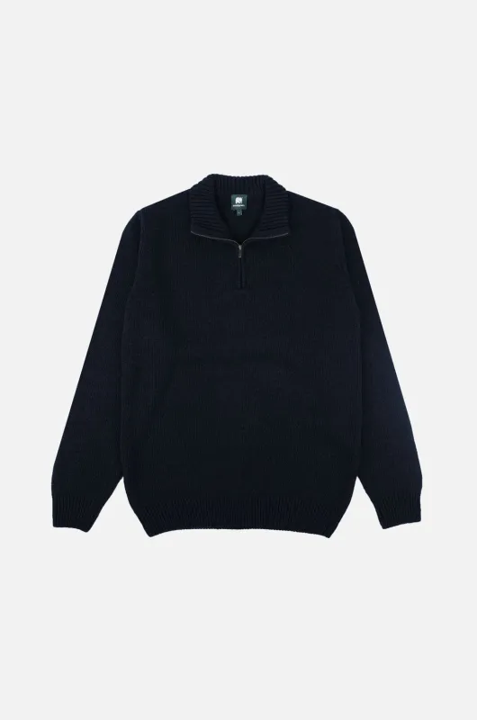 Bernia Quarter Zip Knit Ocean Blue made by Ivalo.com