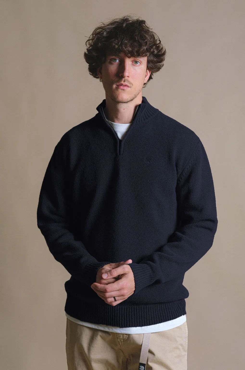 Bernia Quarter Zip Knit Ocean Blue sold by Ivalo.com product image thumbnail 2