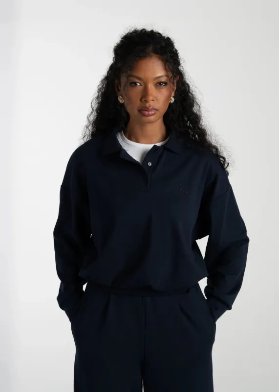Legacy Polo Sweater Navy made by Ivalo.com