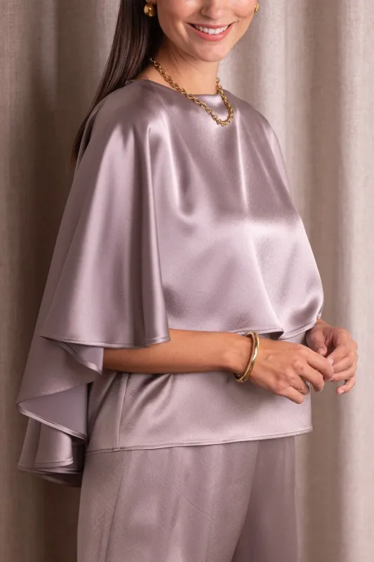 Tiarra Satin Cape Nougat sold by Ivalo.com
