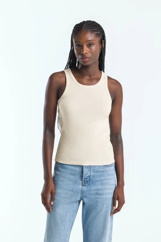 Kerry Tank Top Off White made by Ivalo.com