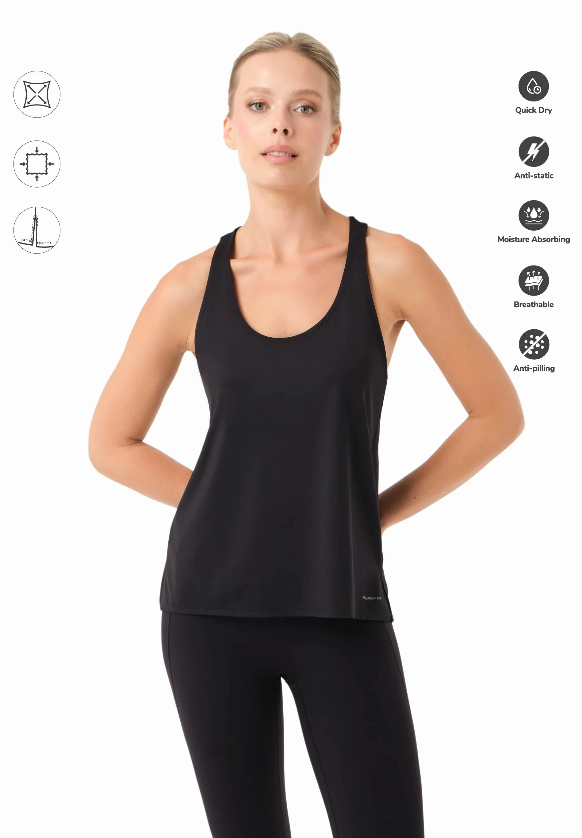 Tinna Sporty Tank Top Black sold by Ivalo.com