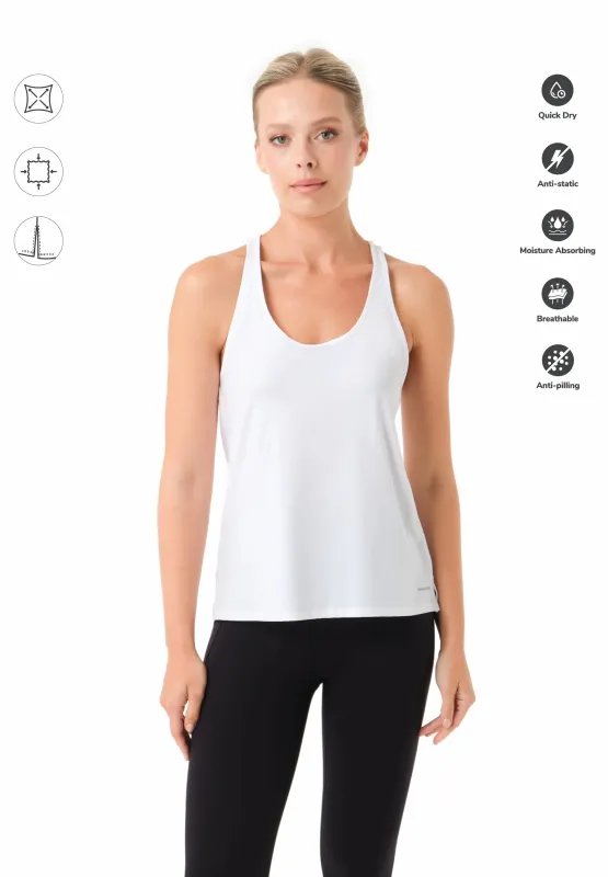Tinna Sporty Tank Top White made by Ivalo.com