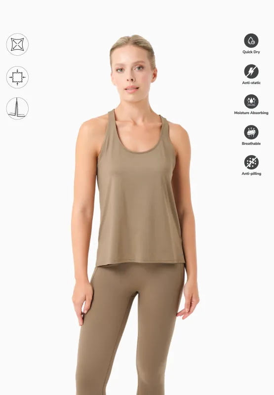 Tinna Sporty Tank Top Gravel made by Ivalo.com