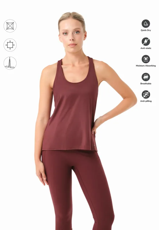 Tinna Sporty Tank Top Bordeaux sold by Ivalo.com