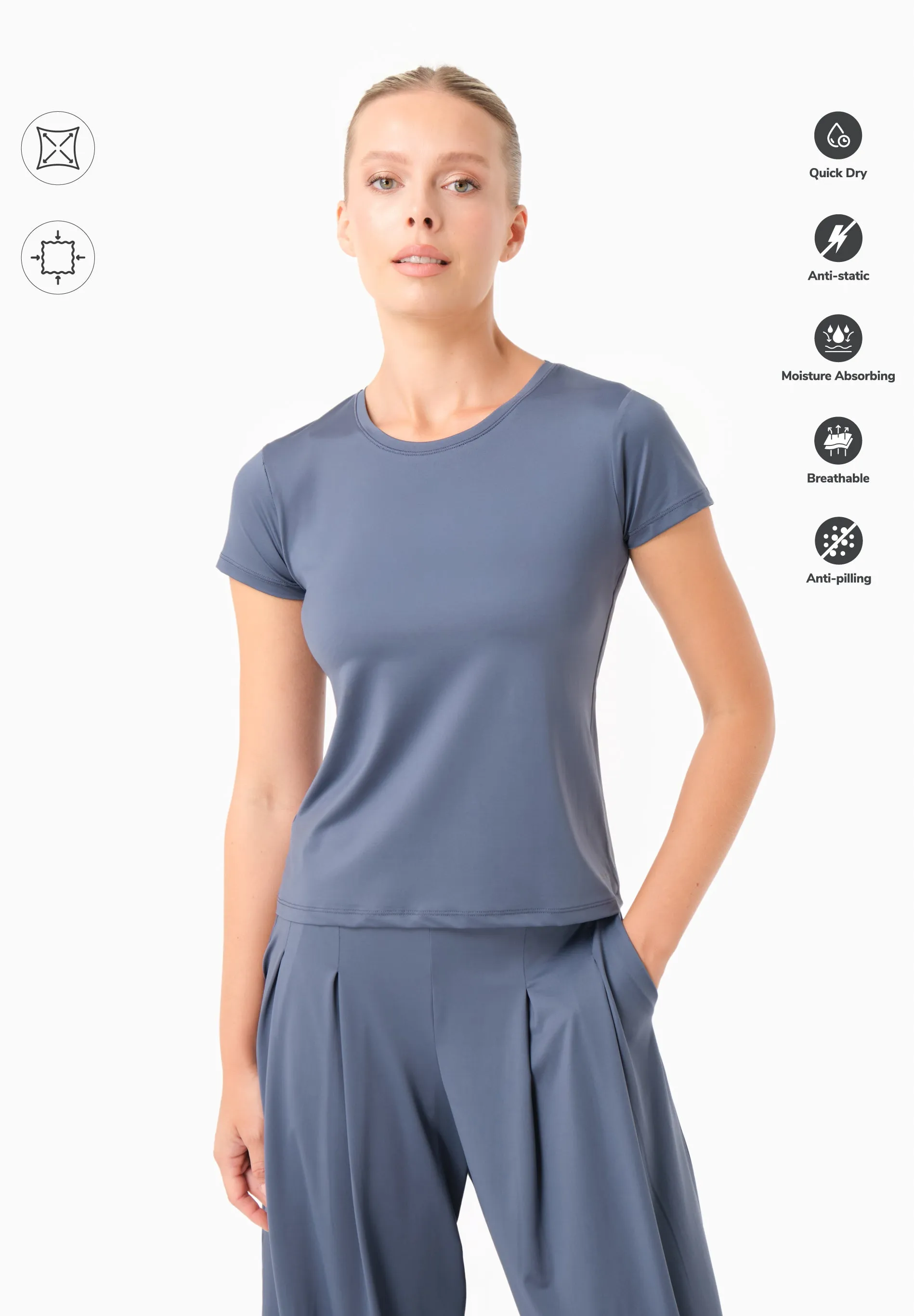 Tattum Sporty T-shirt Soft Indigo sold by Ivalo.com product image thumbnail 5