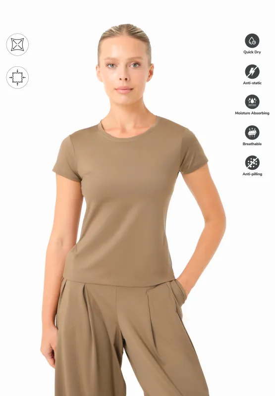 Tattum Sporty T-shirt Gravel sold by Ivalo.com