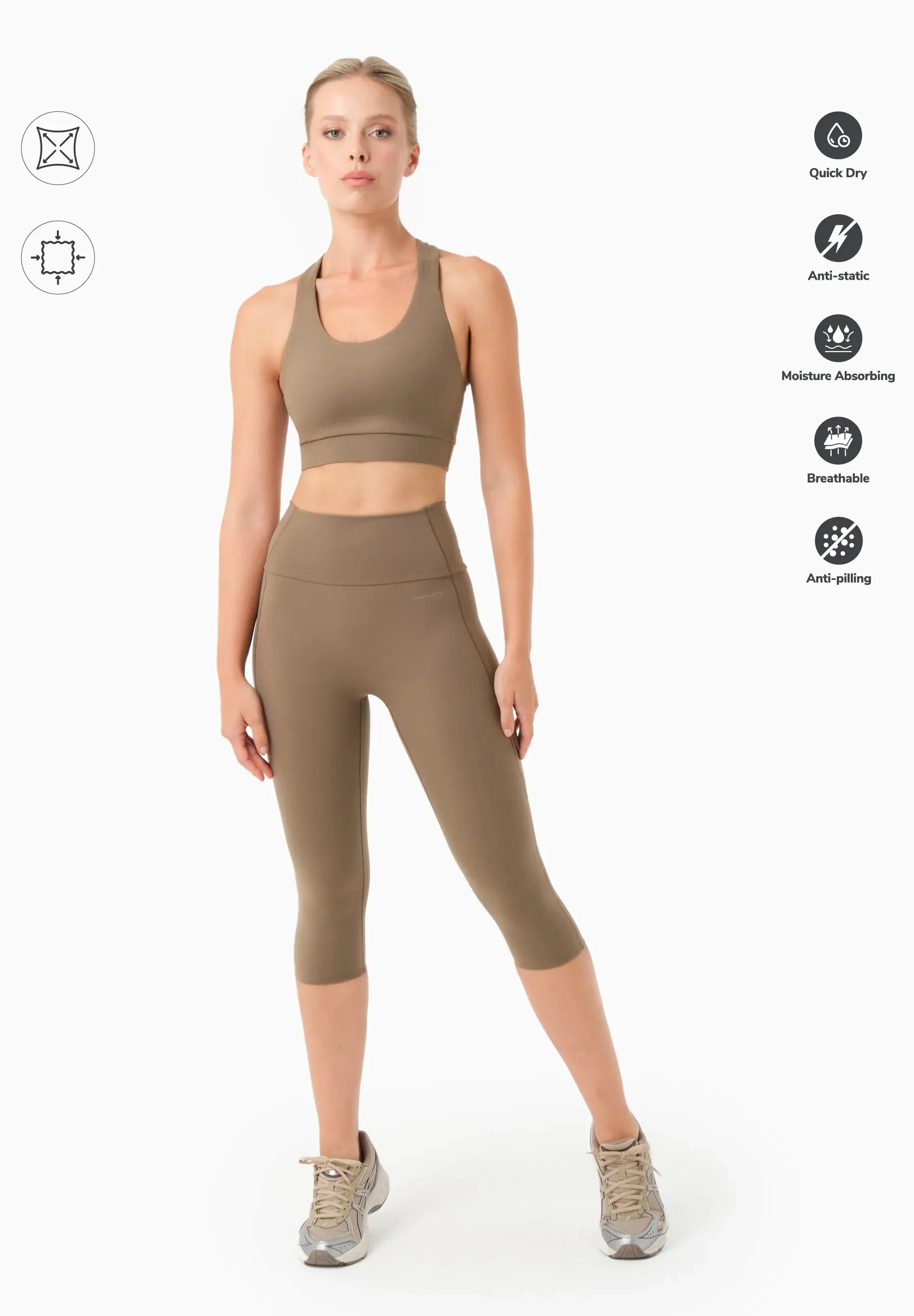 Lailla Capri Leggings Gravel sold by Ivalo.com