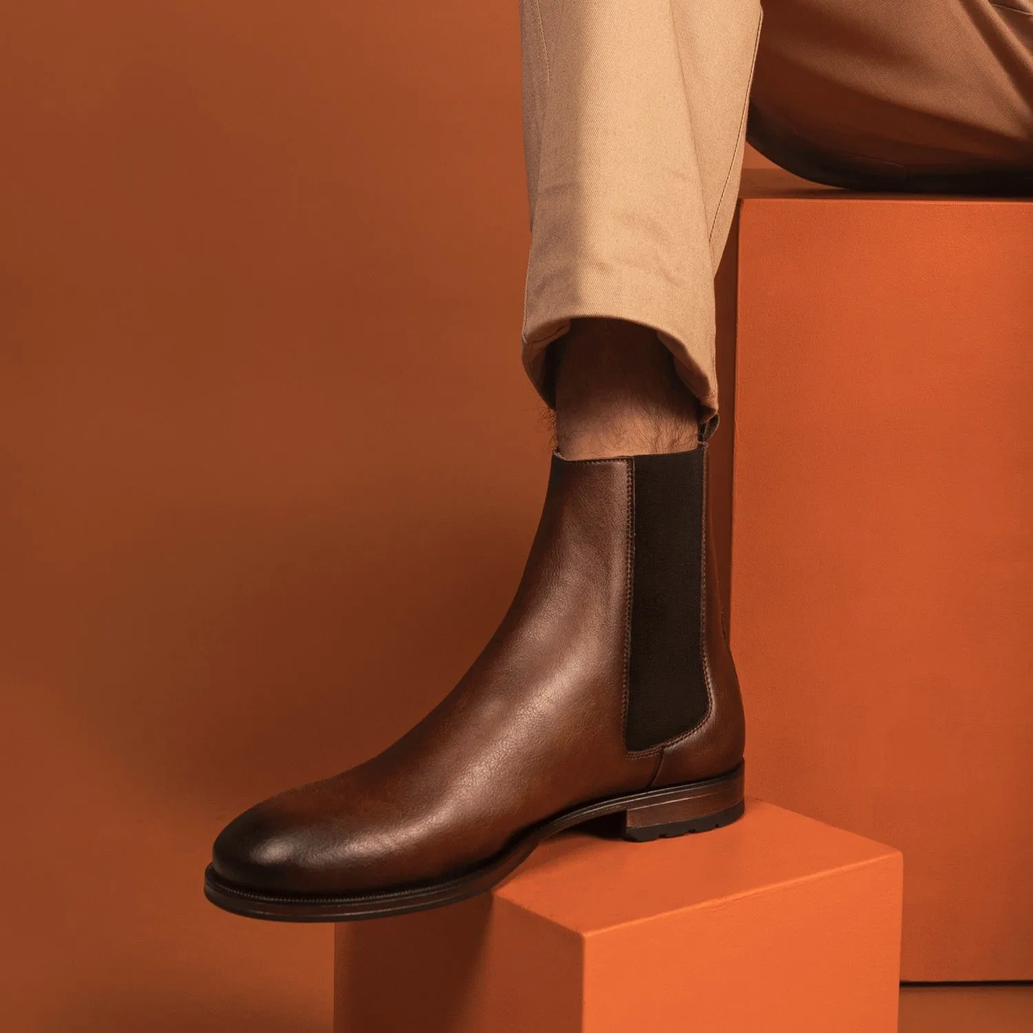 Basti Vegan Chelsea Ankle Boot Brown sold by Ivalo.com product image thumbnail 2