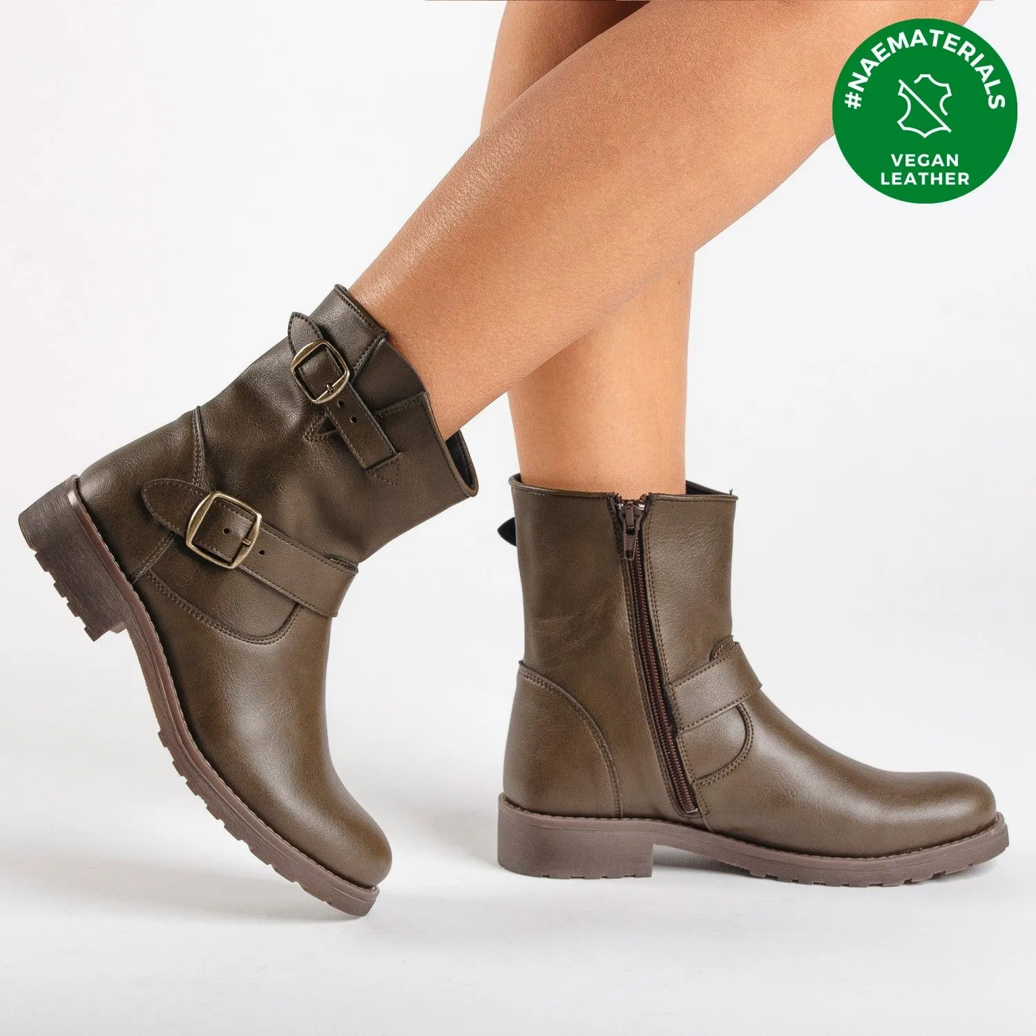 Odet Biker Ankle Vegan Boot Green sold by Ivalo.com product image thumbnail 5