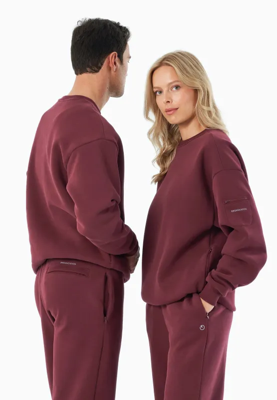 Saylorr Unisex Sweatshirt Bordeaux sold by Ivalo.com