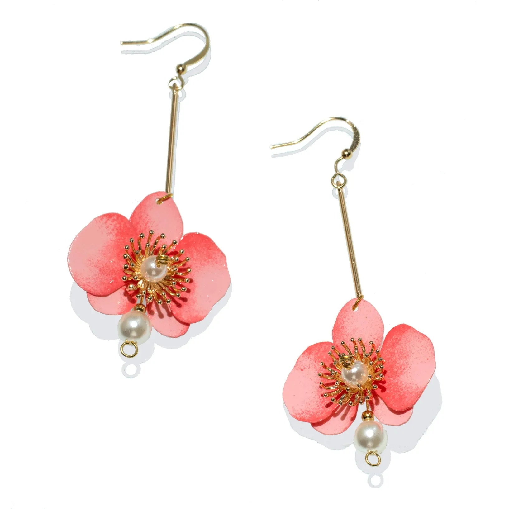 Butterfly Orchid Pearl Earrings Rose sold by Ivalo.com product image thumbnail 3