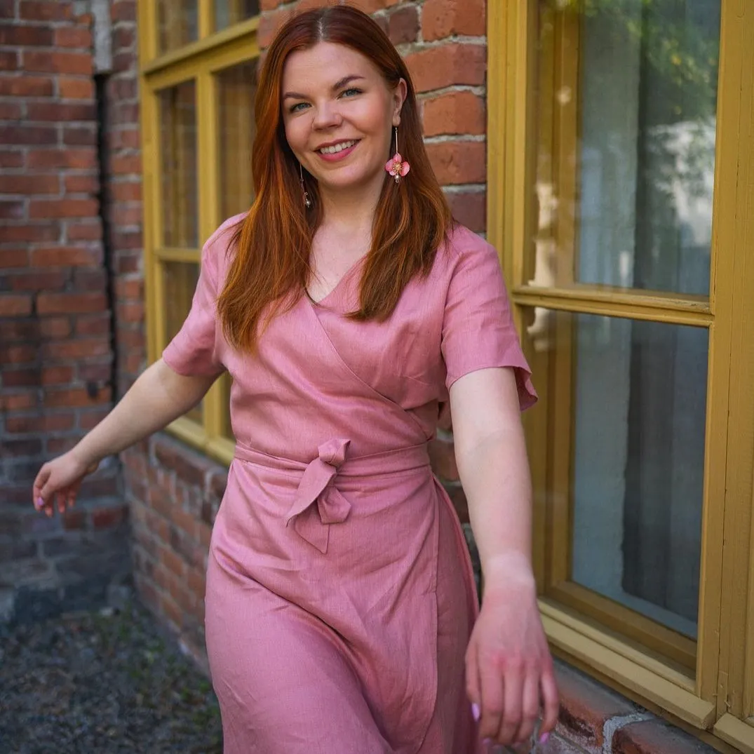 Butterfly Orchid Pearl Earrings Rose sold by Ivalo.com product image thumbnail 4