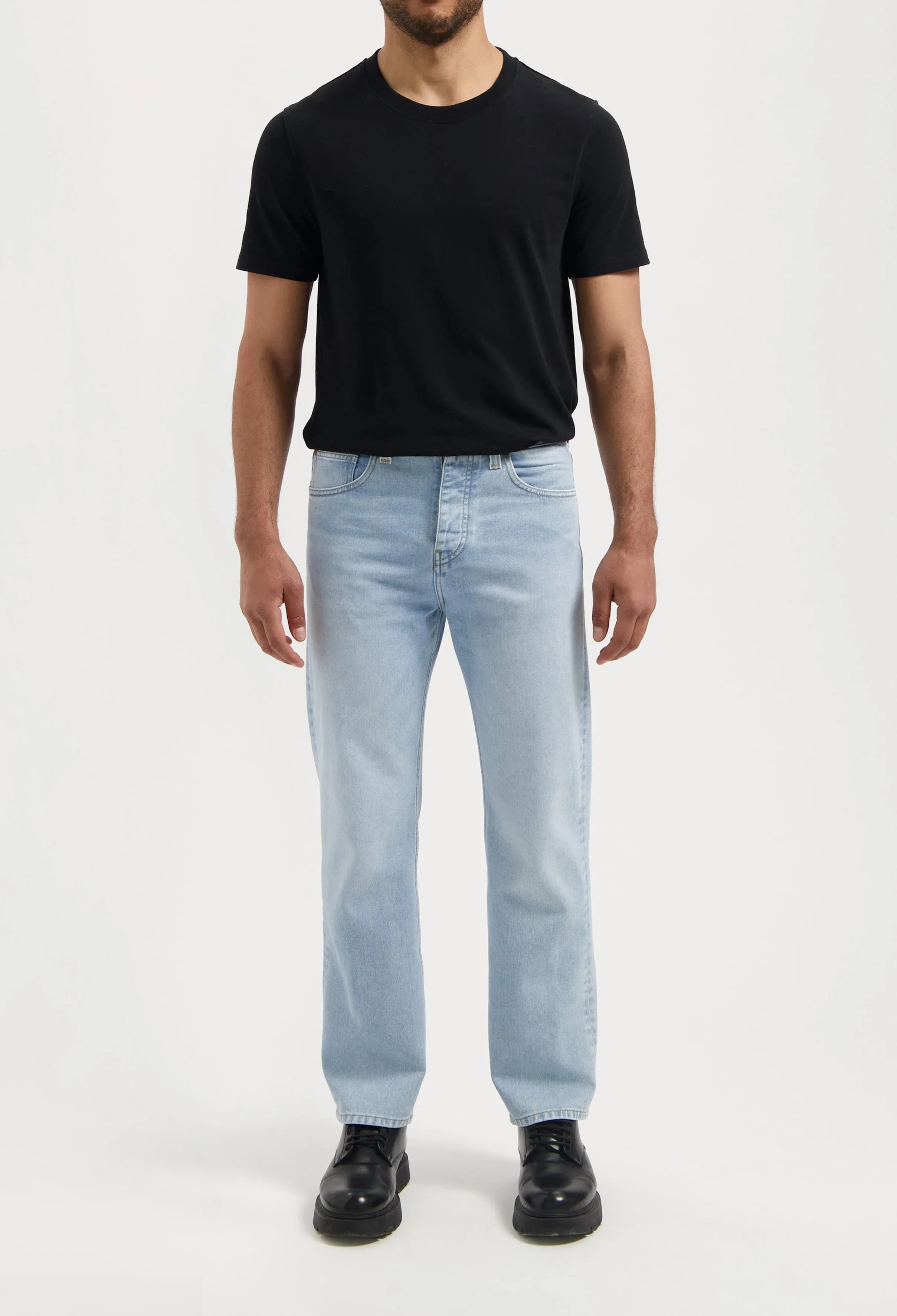 Alex Mid Loose Light Weight Jeans Stone Vintage sold by Ivalo.com