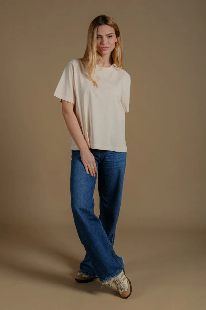Women's Essential Pigment T-Shirt Buttercream sold by Ivalo.com product image thumbnail 4