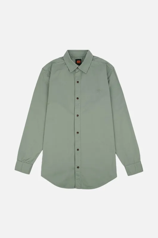 Postiguet Pigment Dyed Twill Shirt Eucaliptus sold by Ivalo.com