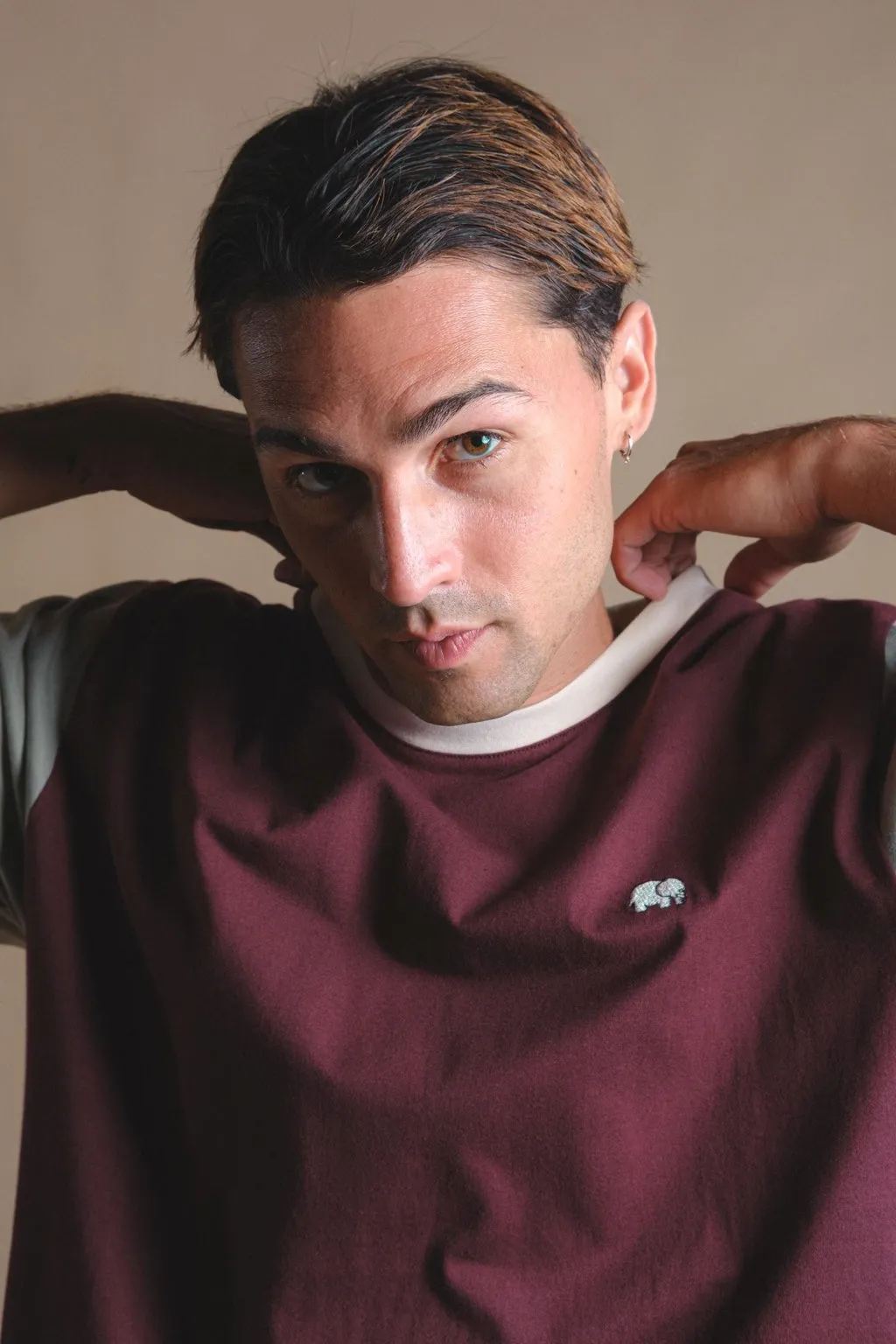 Color Block T-Shirt Nightfall Ruby sold by Ivalo.com product image thumbnail 4