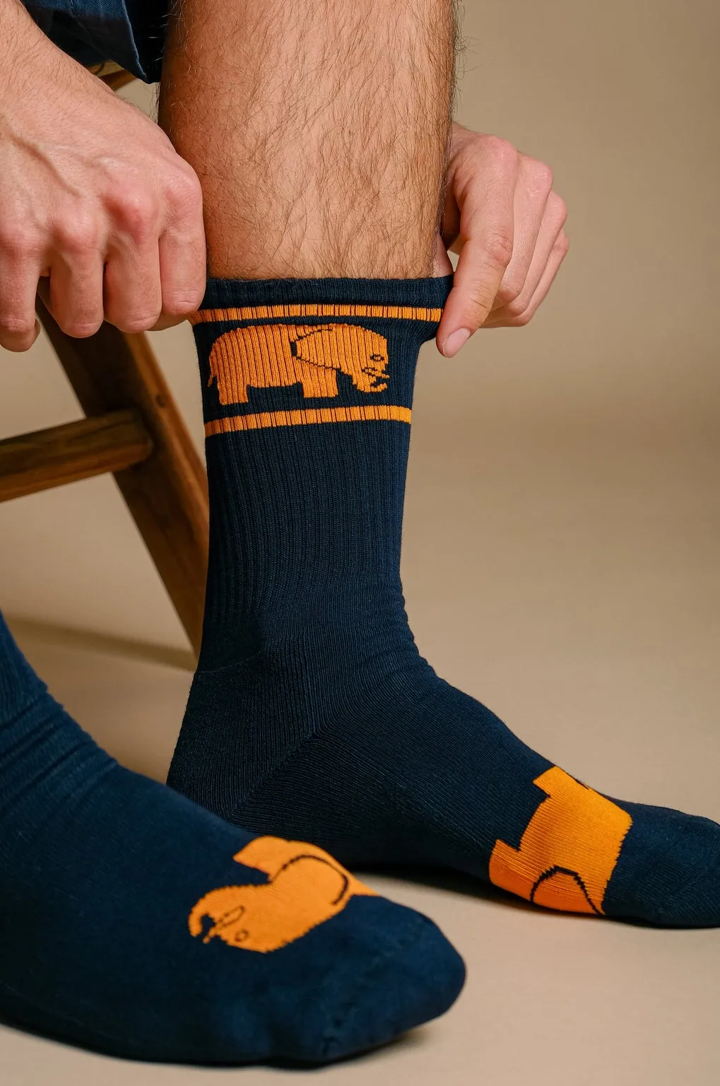Navy Bamboo Athletic Socks sold by Ivalo.com product image thumbnail 2