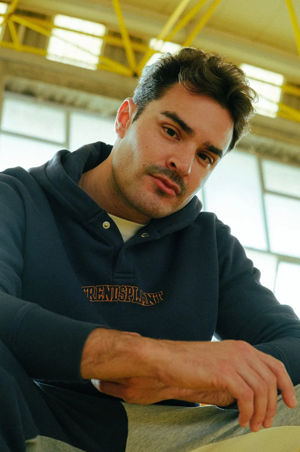 Lambda College Button Up Hoodie Deep Navy sold by Ivalo.com product image thumbnail 2