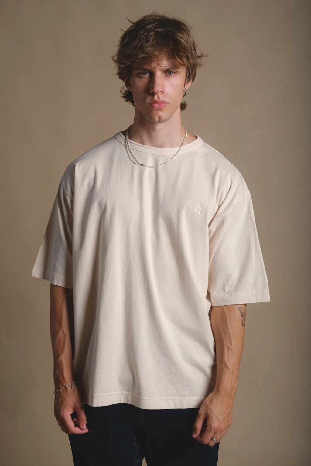 Essential Garment Heavyweight Oversized T-Shirt Pearled Ivory sold by Ivalo.com