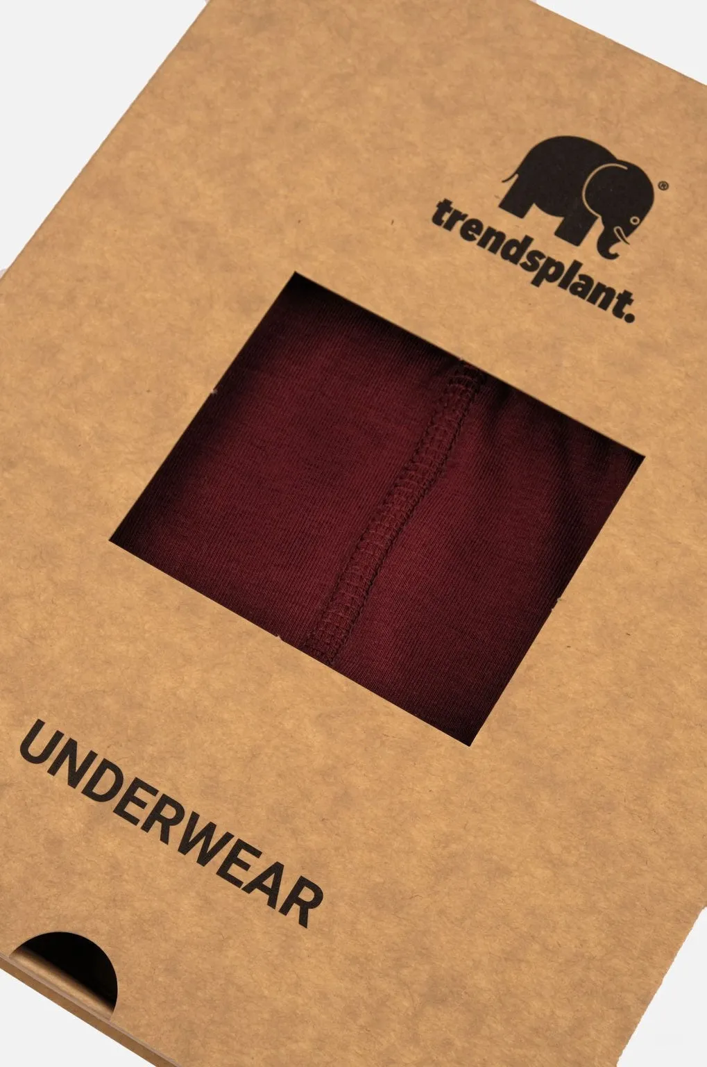 Organic Essential Boxer Briefs Burgundy sold by Ivalo.com product image thumbnail 5