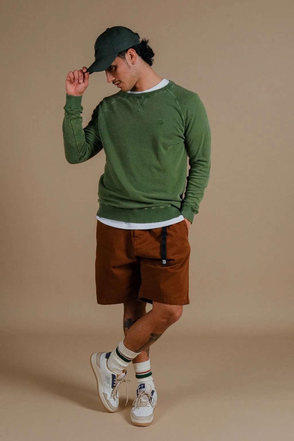 Essential Lightweight Pigment Sweater Pinnas Green sold by Ivalo.com product image thumbnail 3