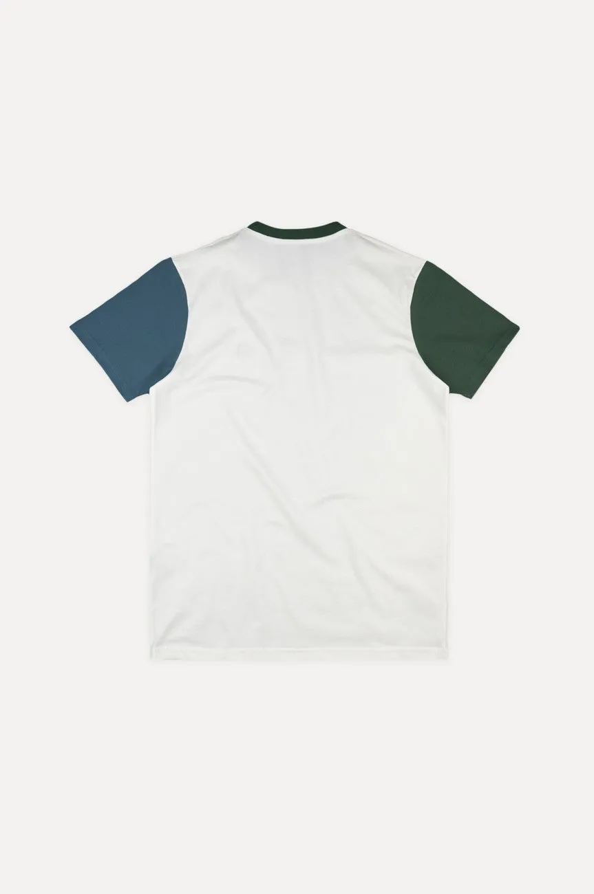 Organic Color Block T-Shirt Natural sold by Ivalo.com product image thumbnail 3