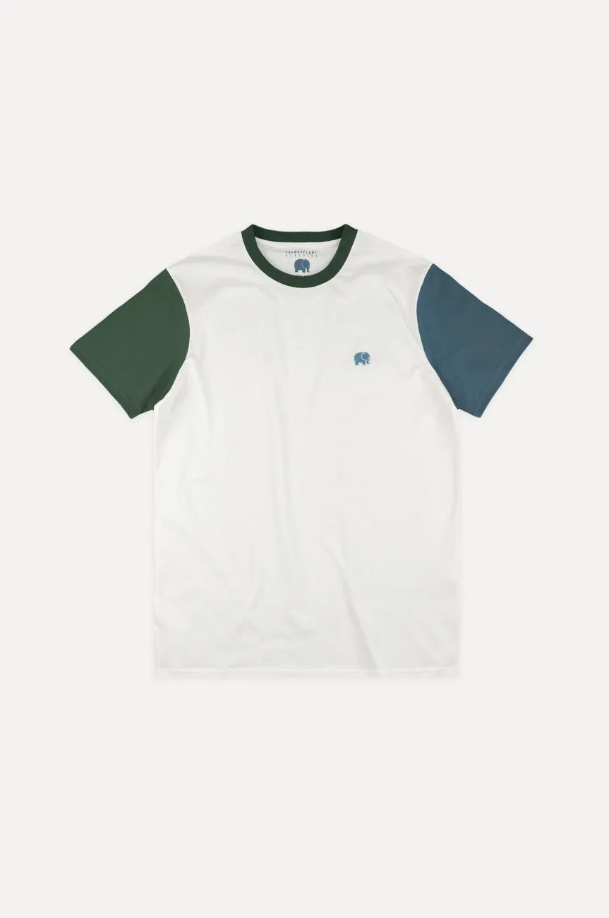 Organic Color Block T-Shirt Natural sold by Ivalo.com