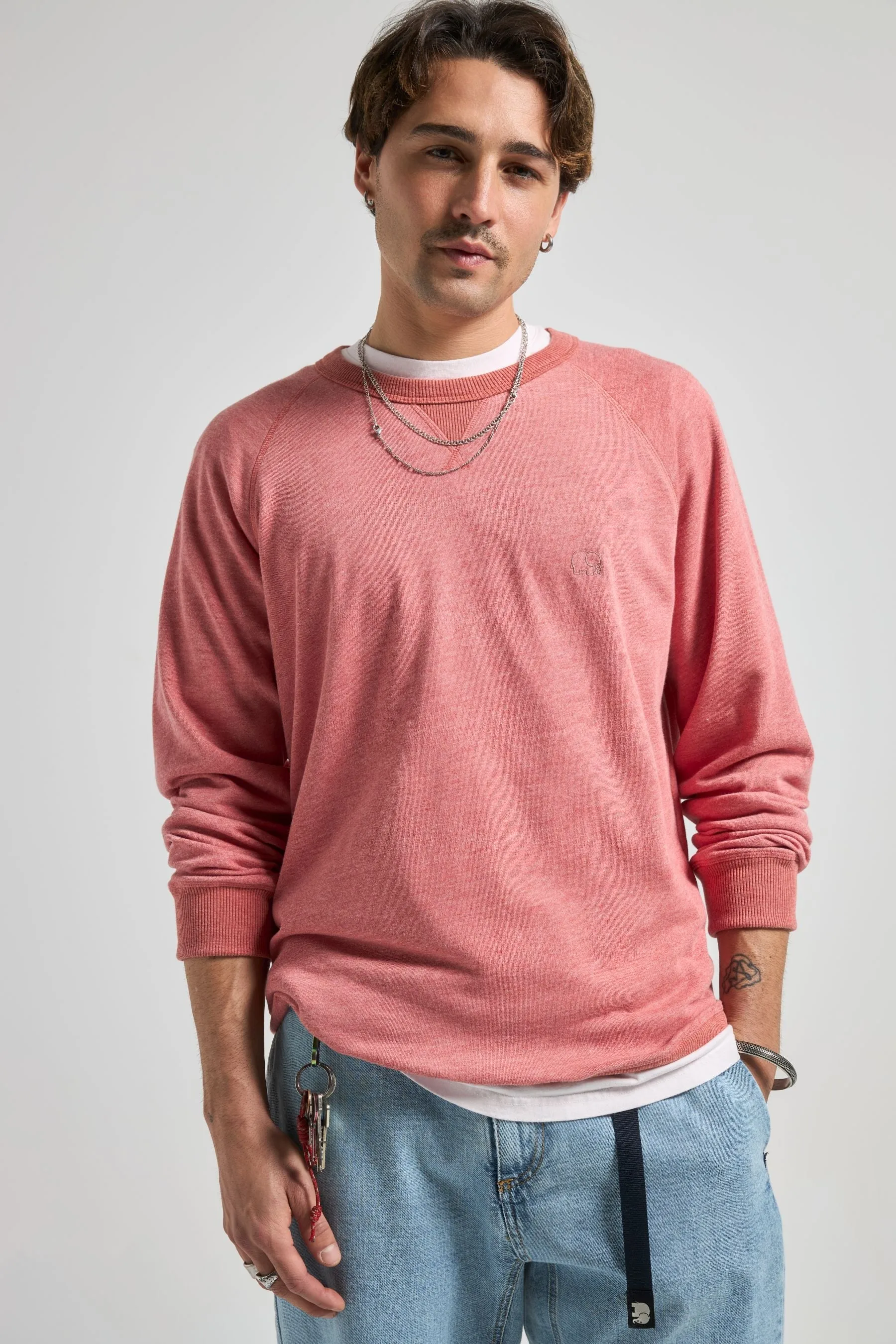 Essential Lightweight Sweater Salty Red sold by Ivalo.com
