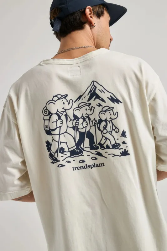 Hikers Oversized Heavy T-Shirt Marshmallow sold by Ivalo.com