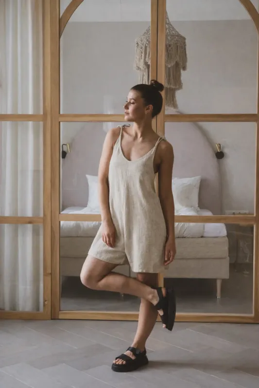 Ami Short Jumpsuit Natural sold by Ivalo.com