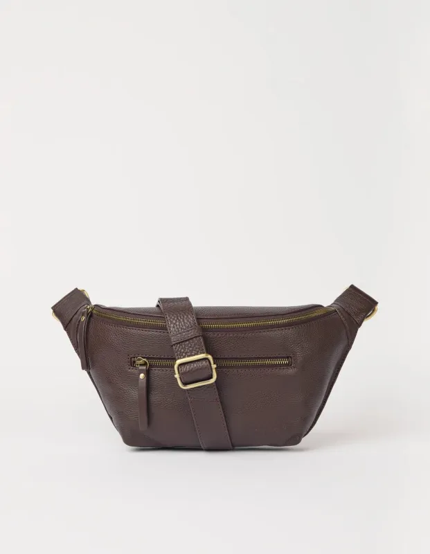 Drew Bum Bag Chocolate Soft Grain Leather made by Ivalo.com