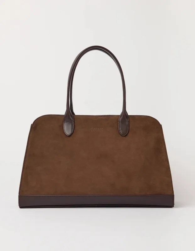 Alma Chocolate Suède with Stromboli Leather made by Ivalo.com