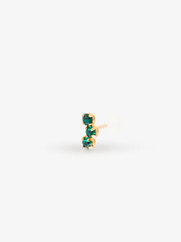 Gaston Piercing Emerald made by Ivalo.com