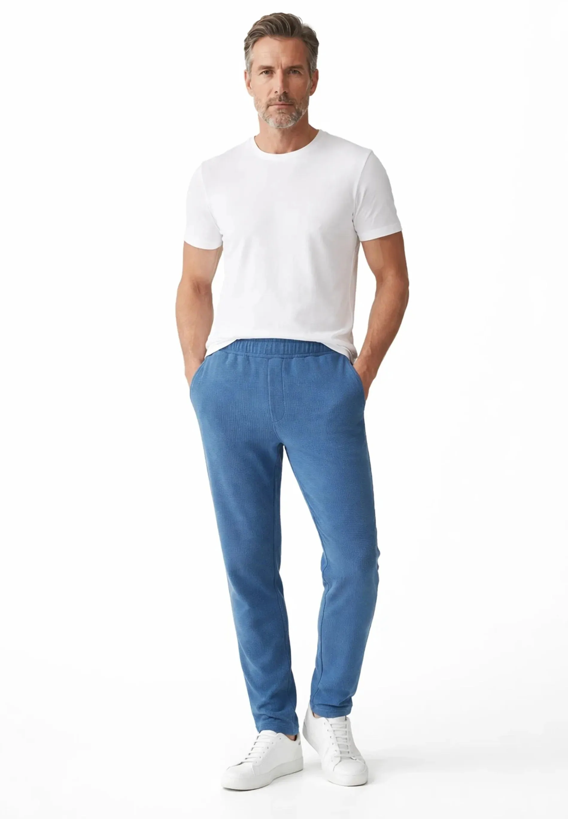 Pozzan Waffle Sweatpants Light Navy sold by Ivalo.com product image thumbnail 2