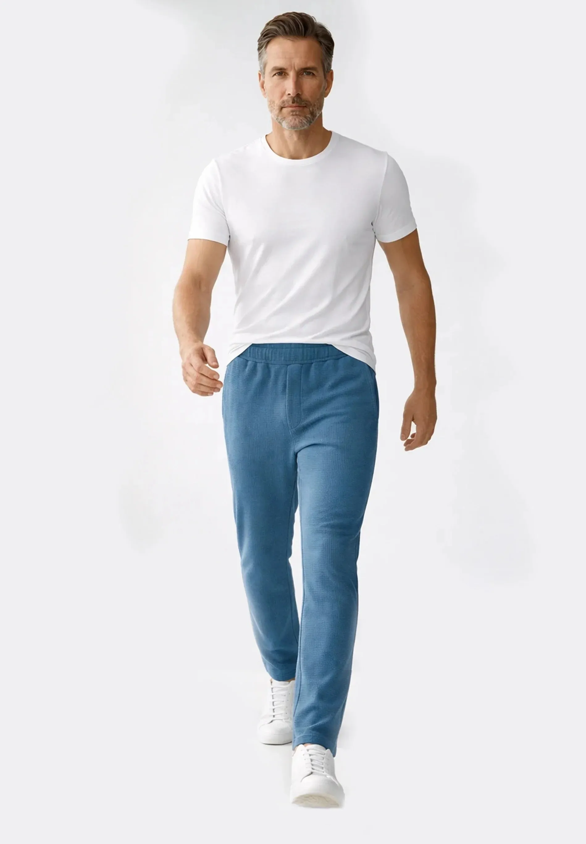 Pozzan Waffle Sweatpants Light Navy sold by Ivalo.com product image thumbnail 3