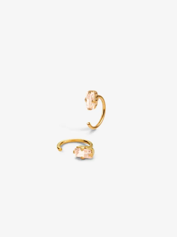 Marcel Mini Hoop Earrings Champagne made by Ivalo.com